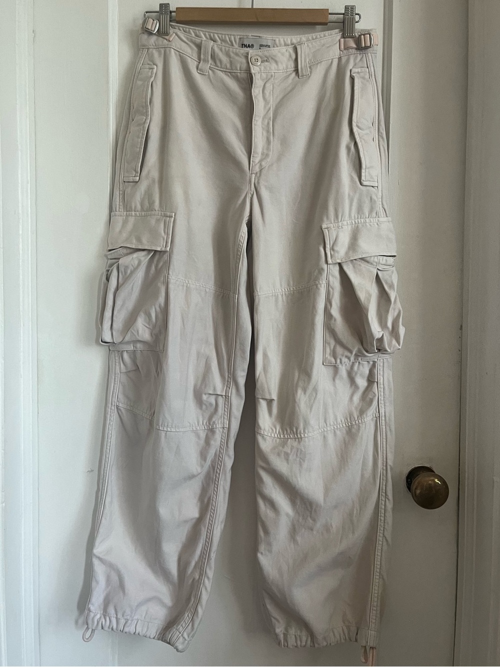 Aritzia-TNA Supply Cargo Pants in Natural